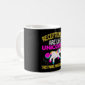 Receptionist Unicorn, Magical Unicorn Reception Koffiemok (Voorkant links)