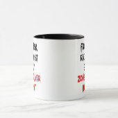 Receptionist Zombie Slayer Joke Mok voorbureau (Midden)