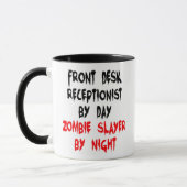 Receptionist Zombie Slayer Joke Mok voorbureau (Links)