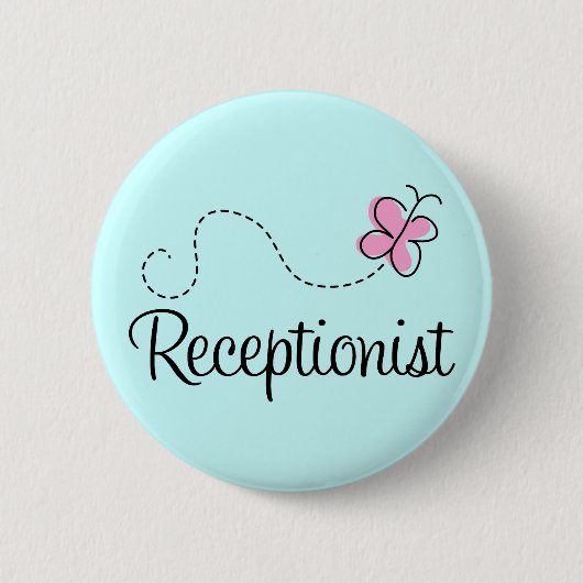 Receptionistische Button (Voorkant)