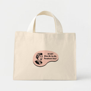 Receptionistische stem mini tote bag
