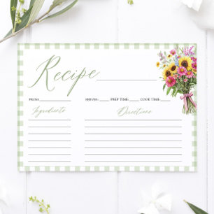 Receptkaart Bruidsfeest 'Fresh Off The Market' Kaart