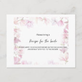 receptkaart, bruidsfeest informatiekaartje (Voorkant)