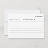 Receptkaart Kaart (Achterkant)