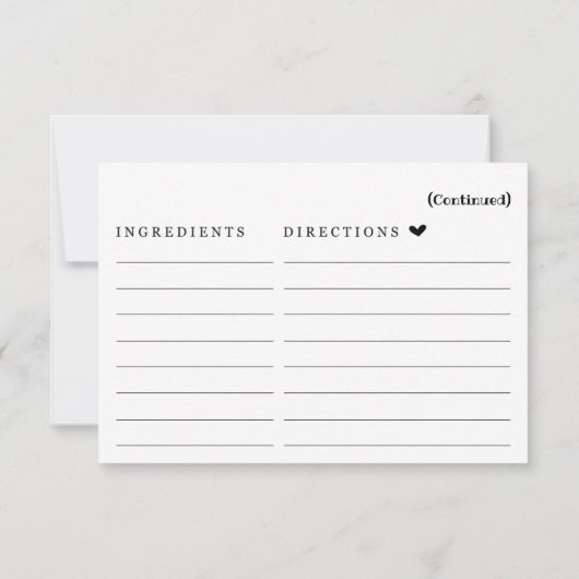 Receptkaart Kaart (Achterkant)