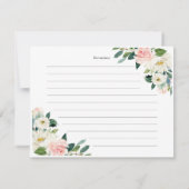 receptkaart keuken bruidsfeest kaart (Achterkant)