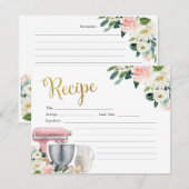 receptkaart keuken bruidsfeest kaart (Voorkant / Achterkant)