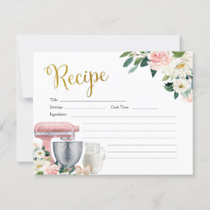 receptkaart keuken bruidsfeest kaart