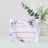 RECEPTKAART | Landelijke Aquarel Sering Papavers (Staand voorkant)