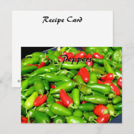Receptkaart - Paprika's Briefkaart