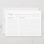 Receptkaart | Receptstijl - 5x7 (Voorkant)