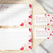 Receptkaart Roze Valentijnsharten Bruidsmeisjesfee Kaart