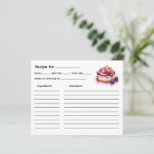 Receptkaart voor cake (Staand voorkant)