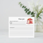 Receptkaart voor cake (Staand voorkant)