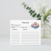 Receptkaart voor cake (Staand voorkant)