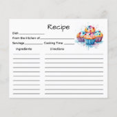 Receptkaart voor cake (Voorkant)