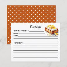 Receptkaart voor cake