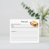 Receptkaart voor cake (Staand voorkant)