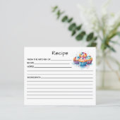 Receptkaart voor cake (Staand voorkant)