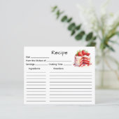 Receptkaart voor cake (Staand voorkant)