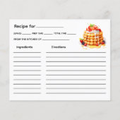 Receptkaart voor cake (Voorkant)