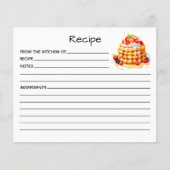 Receptkaart voor cake (Voorkant)