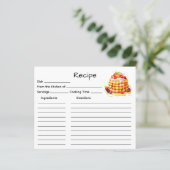Receptkaart voor cake (Staand voorkant)
