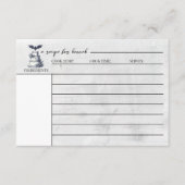 Receptkaart voor cakevleermuis informatiekaartje (Voorkant)