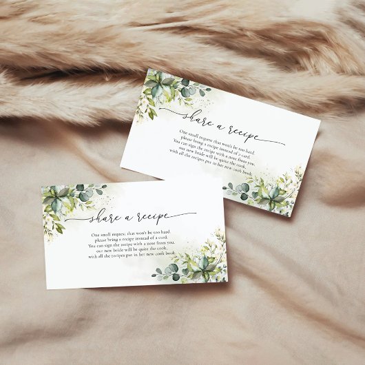 Receptkaart voor groenrecepten informatiekaartje