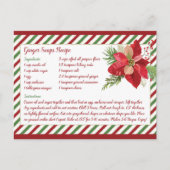 Receptkaart voor Moppe Gemberkoekjes Feestdagenkaart (Voorkant)