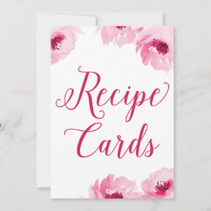 Receptkaarten Bord Afdruk