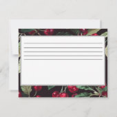 Receptkaarten met kersen achtergrond (Achterkant)