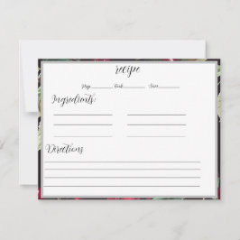 Receptkaarten met kersen achtergrond