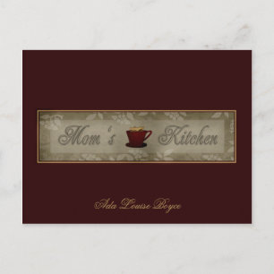 Receptkaarten voor Moeder's Keuken Briefkaart