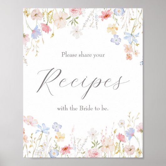 Receptteken, Recept Poster, Deel je recepten Poster (Voorkant)