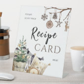 Receptverzoek | Boho Winter Bruiloftsfeest Tafel Reclamebord Met Voetstuk (Insitu)