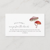 Receptverzoek voor paddenstoelen bruidsdouche  informatiekaartje (Voorkant)