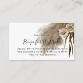 Receptverzoek voor Pampas Gras Bruidsfeest in de h Informatiekaartje (Voorkant)