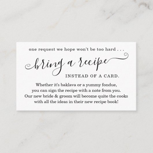 Receptverzoek voor uitnodiging voor koppelborrel informatiekaartje (Voorkant)