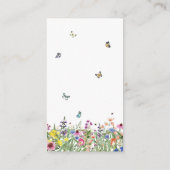 Receptverzoek voor wilde bloemen en vlinders informatiekaartje (Achterkant)