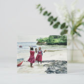 Recess bij de baai van 2002 briefkaart (Staand voorkant)