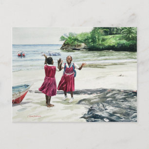 Recess bij de baai van 2002 briefkaart