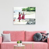 Recess bij de baai van 2002 canvas afdruk (Insitu (Woonkamer))