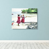 Recess bij de baai van 2002 canvas afdruk (Insitu (Houten vloer))