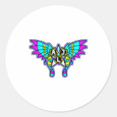 Recess Boss Battle Friends Winged  Ronde Sticker (Voorkant)