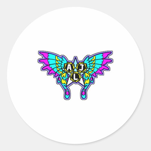 Recess Boss Battle Friends Winged  Ronde Sticker (Voorkant)