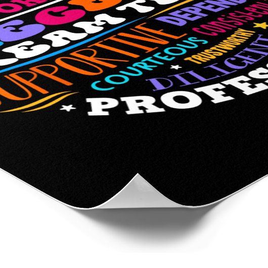 Recess Dream Team Teachers Students Monitor Back T Poster (Hoek)