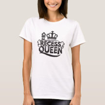 Recess Queen Funny Cute Kinder Slogan