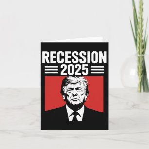 Recessie 2025 Bedankt Trump Ironisch politiek grap Kaart