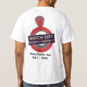 Recessie Beater T-shirt van Watch City Brewing Co. (Achterkant)